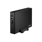 BOX 3.5 SATA TO USB 3.1 MAX 8TB BK AH612 BOX SLIM CASE ALLUMINIO ADJ