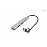 I-TEC USB-C/USB-A,HUB 1X USB 3.0 + 3X USB 2.0,METAL