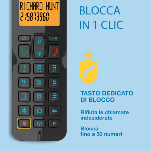 ALCATEL S280 - Telefono Fisso Cordless DECT - Design Compatto