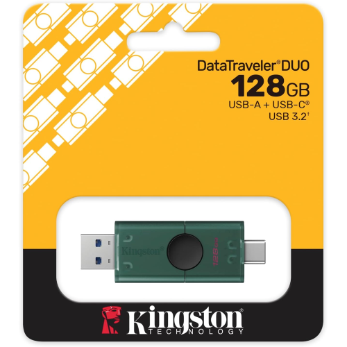 Kingston Drive Flash USB DataTraveler Duo 128GB USB-A + C 3.2 DuoG2
