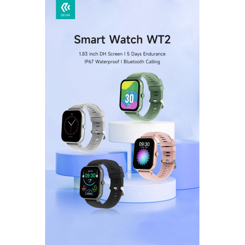 DEVIA SMART WATCH WT2 IP67 MODELLO ZL54C VERDE