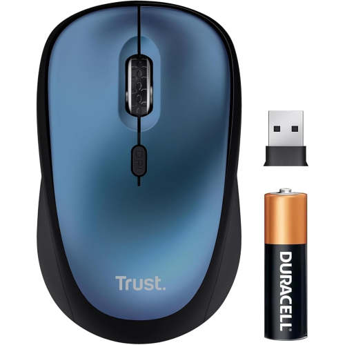 TRUST YVI+ MOUSE WIRELESS SILENZIOSO CON DESIGN SOSTENIBILE, 800-1600 DPI