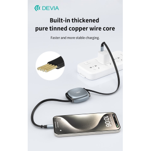 CAVO USB-C A USB-C PRO2 PD 240W ESTENSIBILE FAST CHARGE (1 MT)