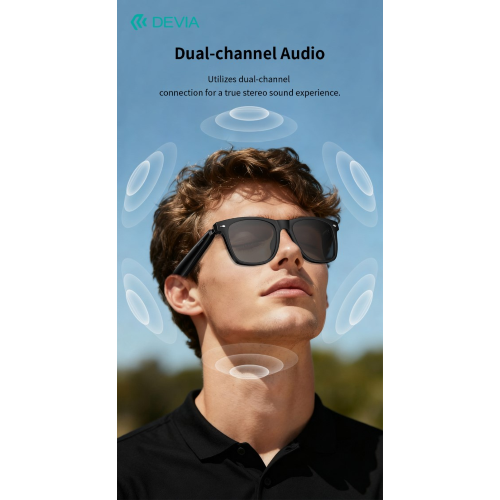 LITE1 OCCHIALI AURICOLARI OPEN-EAR CON CANCELLAZIONE RUMORE ENC E BT 5.4