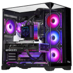ITEK CASE DARK CAVE PANO - GAMING TOWER, ATX, 4X12CM ARGB FAN, 2XUSB3, TYPE-C, TEMP GLASS TOP, SID