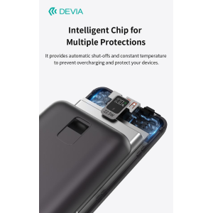 MINI POWER BANK ULTRA4 DA 22,5 W CON 2 CAVI INTEGRATI 20000 MAH GRIGIO