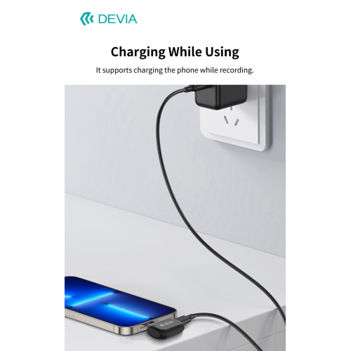 ULTRA2 DOPPIO MICROFONO WIRELESS CON RIDUZIONE RUMORE AI E CLIP MAGNETICA CONNESSIONE TIPO-C E LIGHTNING