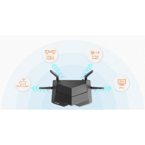 Modem/Router VDSL/ADSL AC1200 - Tenda V12