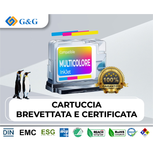 INK G&G CAN CL-541XL CMY 21ML RIGENERATO INK LEVEL