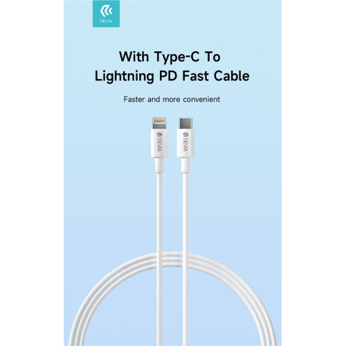 Carica batteria rapido PD 20W con Cavo Tipo-C a Lightning