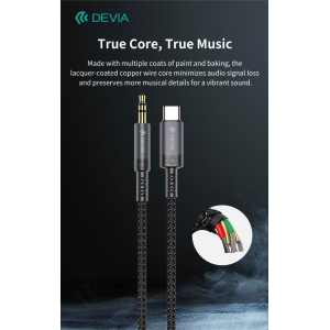 Cavo Audio da Tipo-C a Jack 3.5mm lunghezza 1 mt