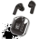 AURICOLARI BLUETOOTH 5.3 USBC DISP IPX4 NERO BATT.300MAH APPLE ANDROID
