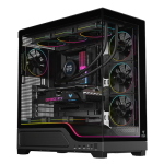 CASE SHOWBUI WAVE 82B GAMING TOWER ATX 4X12CM ARGB FAN 2XUSB3 TYPE-C DARKER TEMP GLASS SIDE FRON