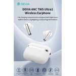 Auricolari carica wireless ANC TWS Ultra1 annullamento rumore esterno Bianchi