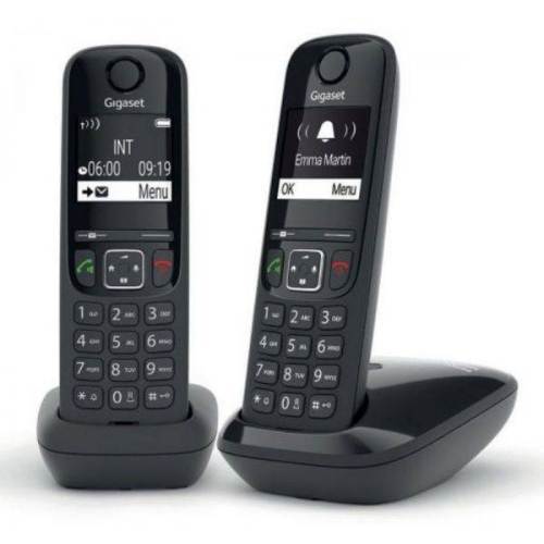 TELEFON0 CORDLESS TGB612 DUO NERO DUO 18ORE/ID CHI./RUBRICA 50 NUM.