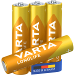 BATTERIA MINISTILO AAA LR03 LONG LIFE 1,5V 4PZ VARTA