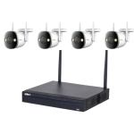 KIT NVR 4CH WIFI 1TB NVR1104HS-W-S2 + 4 BULLET IPC-F22FEP FULL COLOR