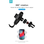 Supporto telefono gravità carica wireless 10W da presa aria