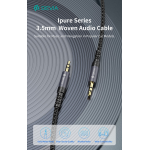 Cavo Audio Jack dorati 3,5 a 3,5 mm 1 Metro nero