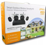 IMOU KIT VIDEOREGISTRATORE DI RETE A 4 CH NVR 1080P WIRELESS+ 4TELECAMERE+HD 1TB