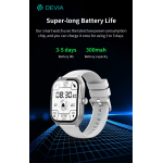 DEVIA SMART WATCH WT4 IP67 MODELLO JX627J SILVER