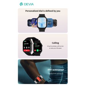 DEVIA SMART WATCH AMOLED PRO2 IP67 MODELLO ZL94 NERO