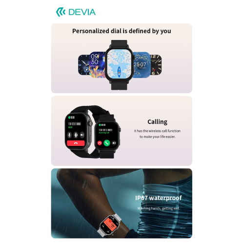 DEVIA SMART WATCH AMOLED PRO2 IP67 MODELLO ZL94 NERO