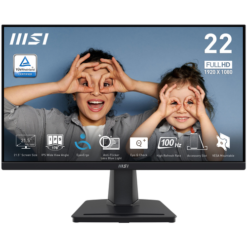 MSI MONITOR 21,5 LED IPS 16:9 FHD 1MS 100HZ 250 CDM, HDMI