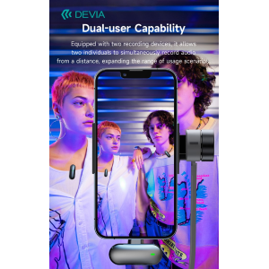 DOPPIO MICROFONO WIRELESS CON CONNESSIONE LIGHTNING APPLE