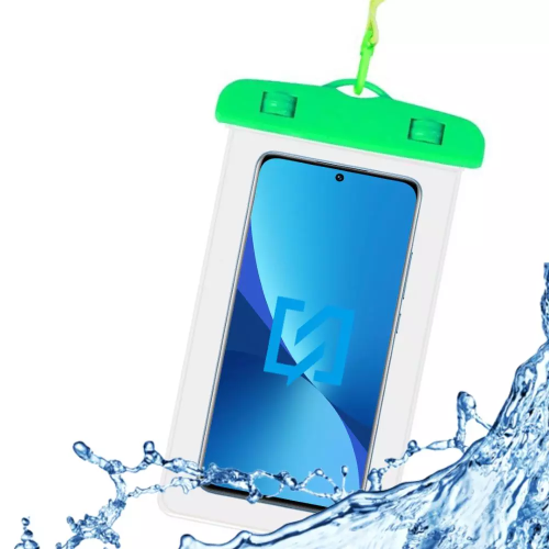 NEWTOP WATERPROOF SMARTPHONE NEW BAG (Fino a 6.5'' - VERDE/ROSA/CELESTE/BIANCO/NERO)