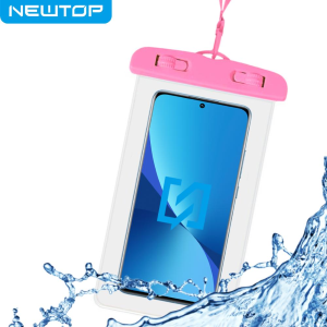 NEWTOP WATERPROOF SMARTPHONE NEW BAG (Fino a 6.5'' - VERDE/ROSA/CELESTE/BIANCO/NERO)
