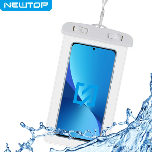 NEWTOP WATERPROOF SMARTPHONE NEW BAG (Fino a 6.5'' - VERDE/ROSA/CELESTE/BIANCO/NERO)