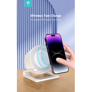 Supporto carica wireless luce RGB e cassa acustica bluetooth